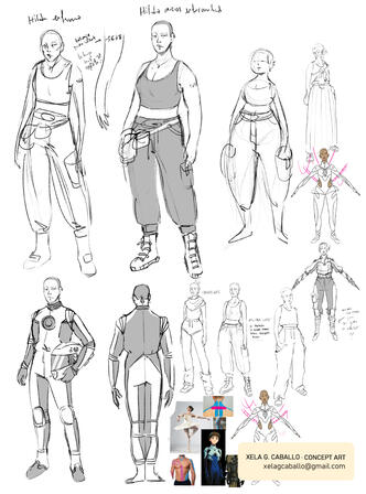 Hilda Concept da personaxe de Hilda, do proxecto Coppelia